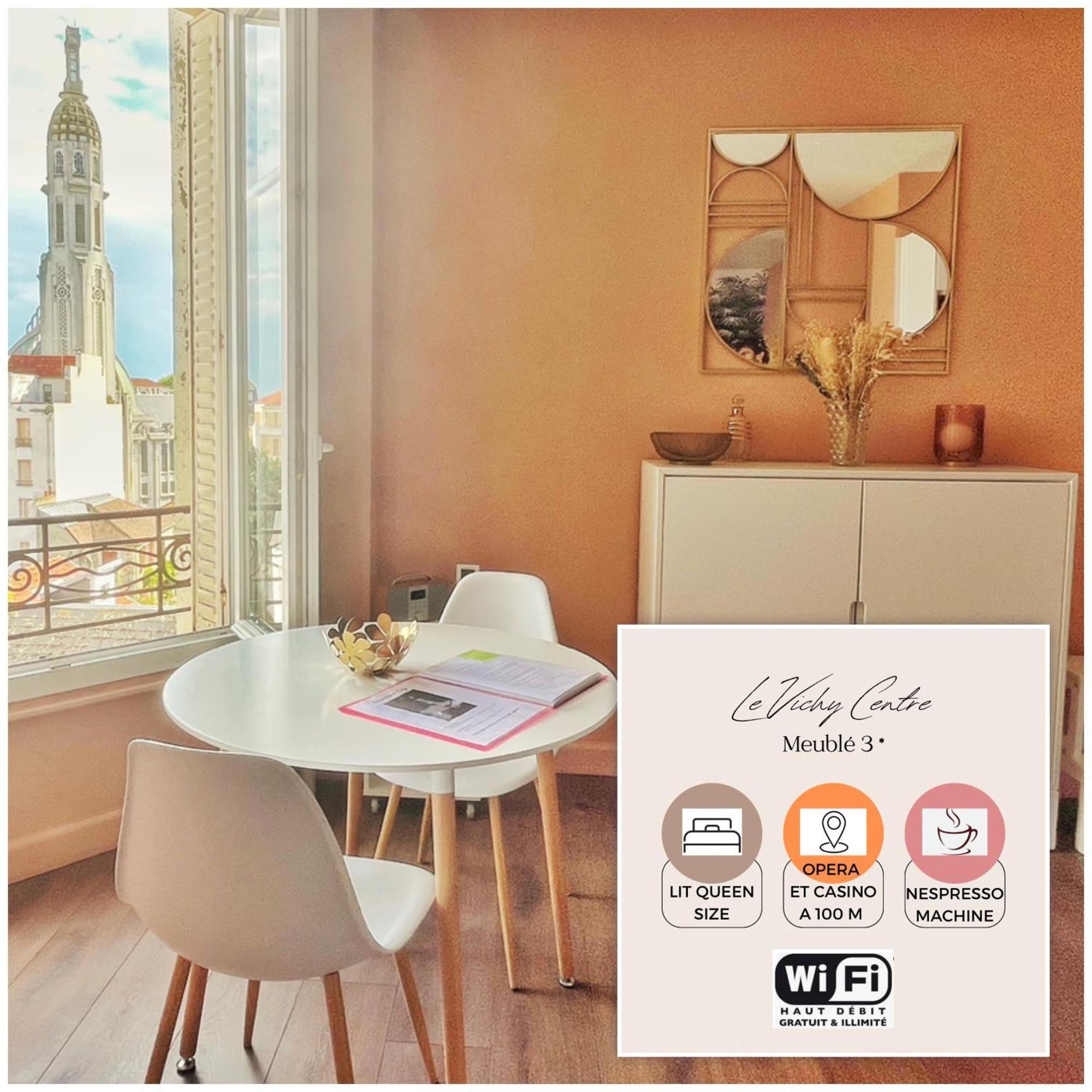 Le Vichy Centre, Spacieux Et Cosy T2 Avec Vue, Au Calme מראה חיצוני תמונה